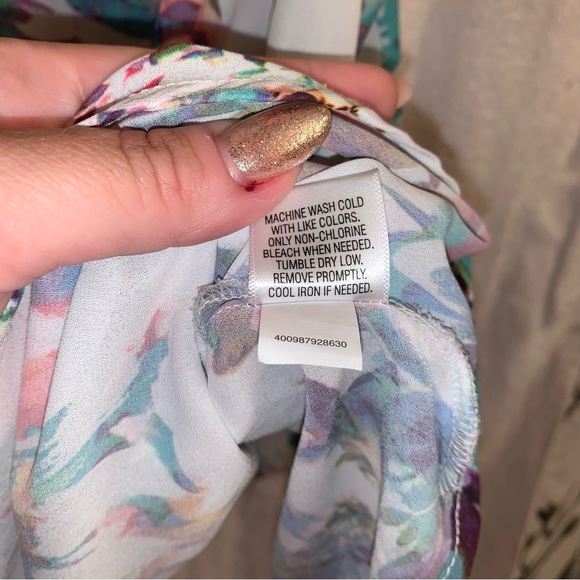 APT 9 flowy floral scoop neck adjustable tank | XL - Picture 5 of 6